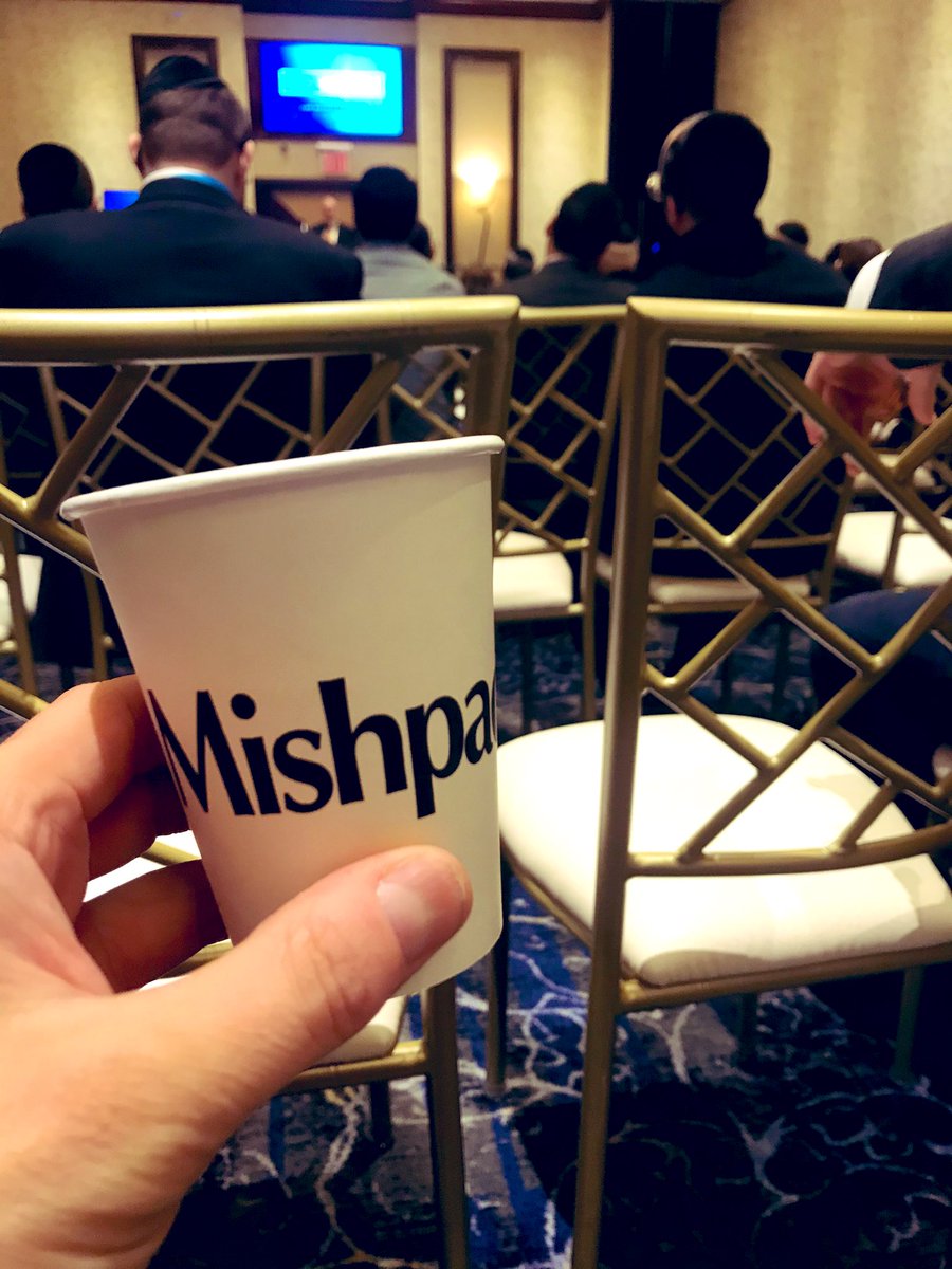 Ahronrosenthal's tweet photo. A fitting product placement. Next year with a sponsored coffee lid. @themishpacha #tribeworks https://t.co/6S78xIbTrb