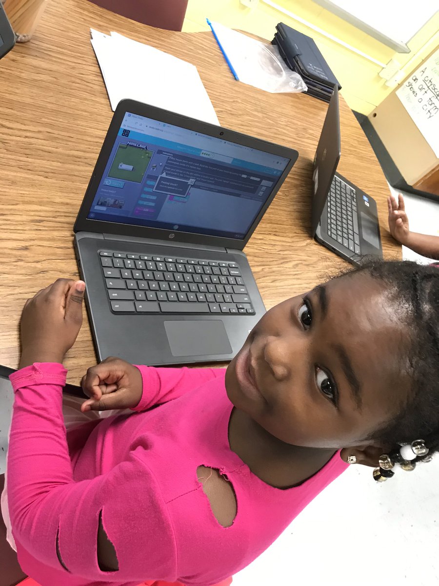 gates_first's tweet photo. Scottie 1st grade GATES students participated in the HOUR OF CODE - they worked on Minecraft coding to chop trees and build a house for Alex or Steve! #hourofcode #codeorg @tcityschools @scottelementaryschool @scottelementarypto @codeorg @hourofcode https://t.co/JCBRmQALcv