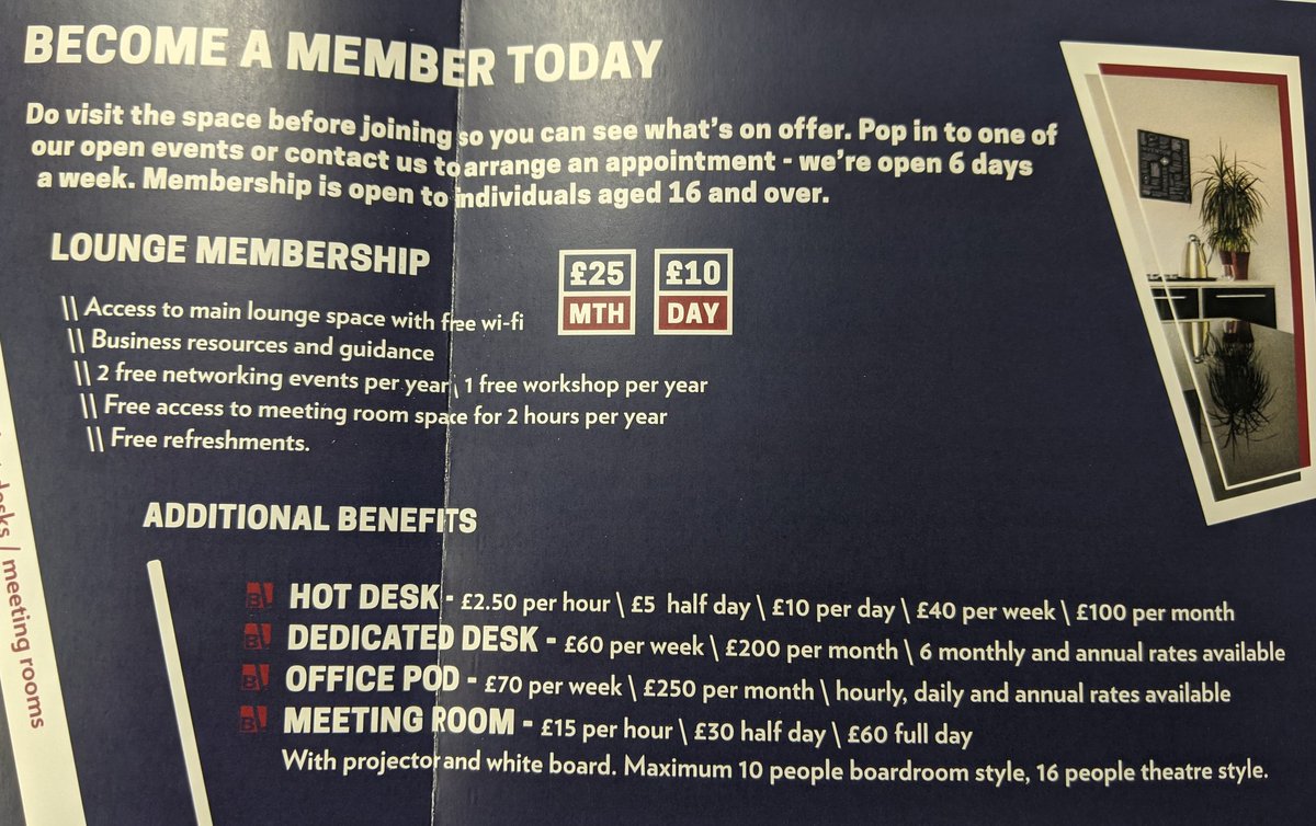 BIPCHull's tweet photo. Did you know, you can now access our excellent coworking space @BLoungeHull - fees from a little as £25 a day month or £10 a day with free wi-fi, resources, refreshments and 2 free networking events + more... https://t.co/4pA6sPvzo7