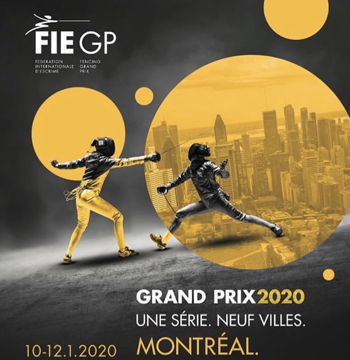 FencingCanada's tweet photo. Dans 1️⃣ mois exactement, #Montreal accueillera les meilleurs sabreurs au monde, dont nos 🇨🇦. Entrée gratuite!

In 1️⃣ month, Montreal will host the best Sabre fencers in the world, including our 🇨🇦. Free admission!

🗓: Jan 10-12, 2020
📍 #stadeiga
🗞 https://t.co/KWirxkjZW2 https://t.co/B9v7ytx0my