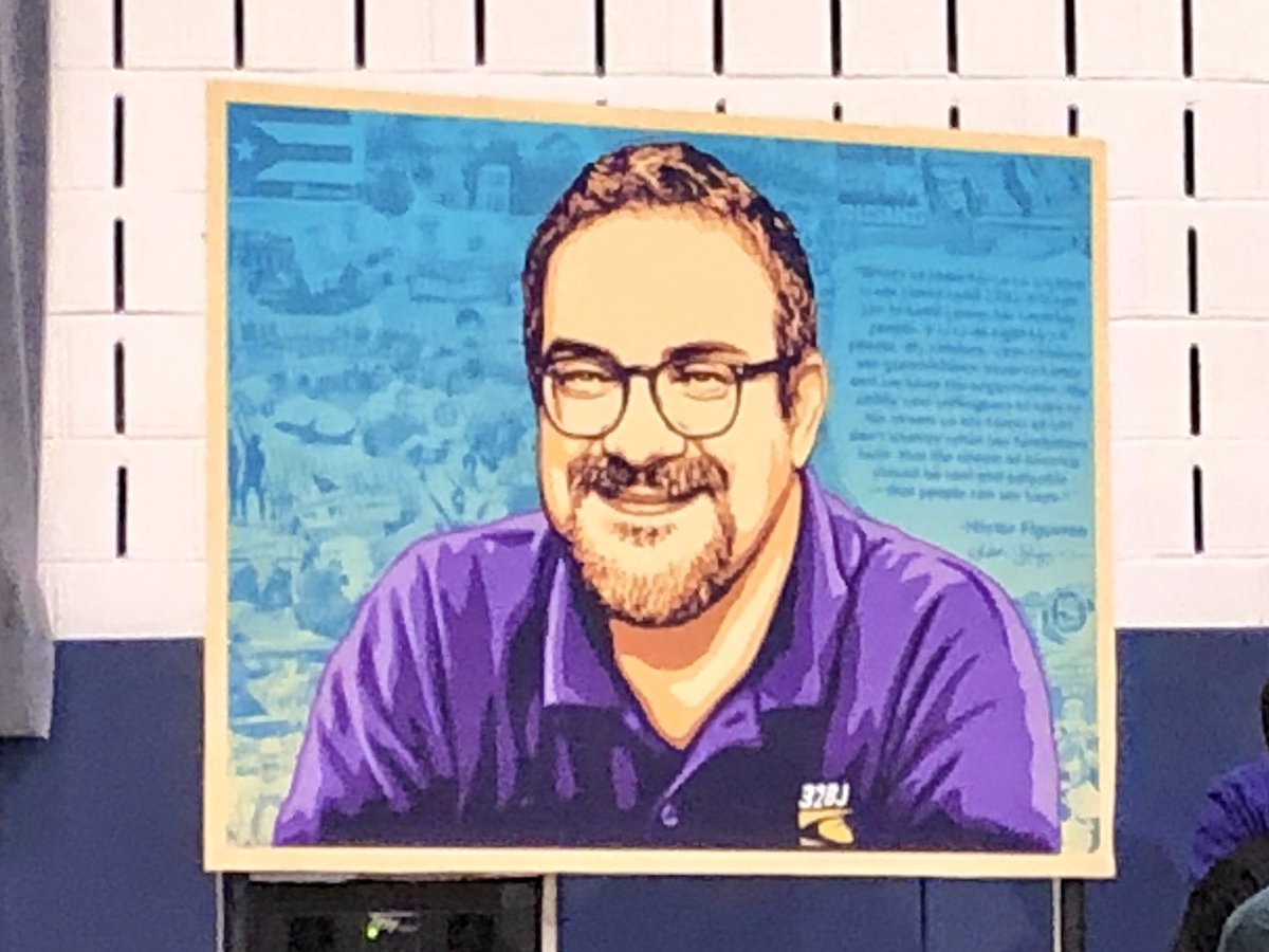 32BJSEIU's tweet photo. President @kyle32bj: “the naming of this school in Queens after Héctor is just so fitting. Héctor was a nurturer I’m so many different ways.” @SEIU @32BJSEIU #HectorPresente https://t.co/n7qJS2b8qU