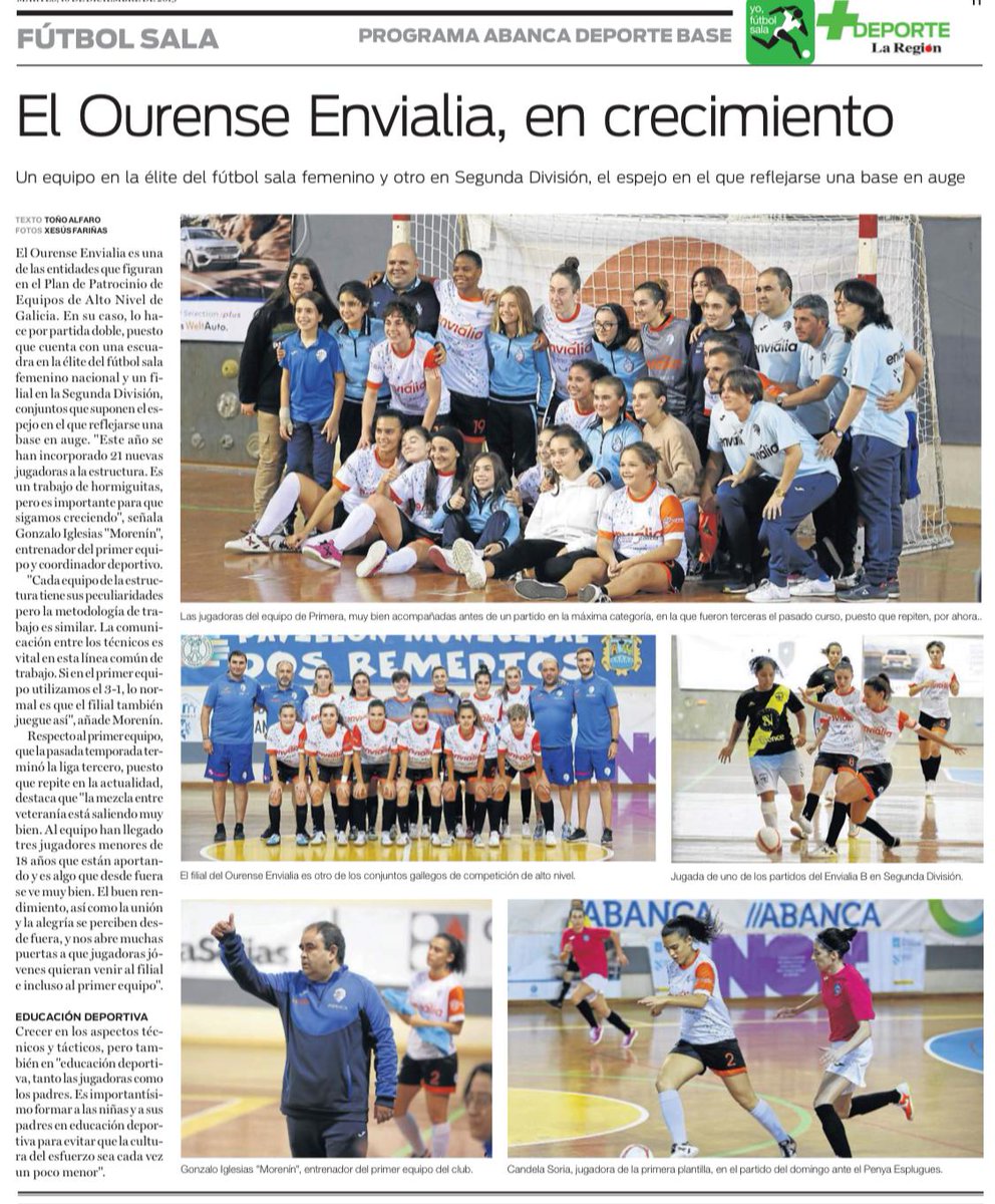 Ourense_CF's tweet photo. Un @OUenvialiaFSF en crecimiento desde el primer equipo, pasando por el filial en categorías nacionales hasta la #envibase .
Un orgullo para el #FSF , el deporte en Ourense y para nosotros el @Ourense_CF
#Somos1 #conOdeOurense 👌
@LaRegion https://t.co/dsXv3EtI6B