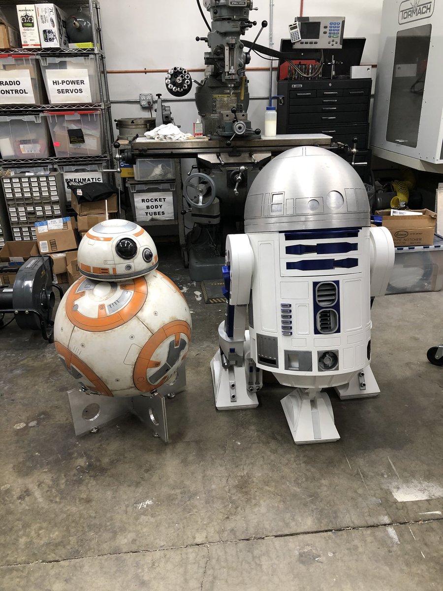 grantimahara's tweet image. Looking forward to getting back into my shop. These two have been patiently waiting for me to finish them. Now if I can just not get distracted...