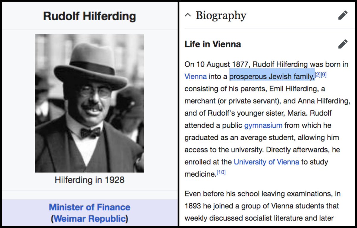 For nearly a decade, this government was overwhelmingly run by Left, Liberal, non-German influences.Walther Rathenau (Foreign Minister)Rudolf Hilferding (Finance Minister)Bernhard Isidor Weiss (Police Chief)Eduard Bernstein (main member of Social Democrats)