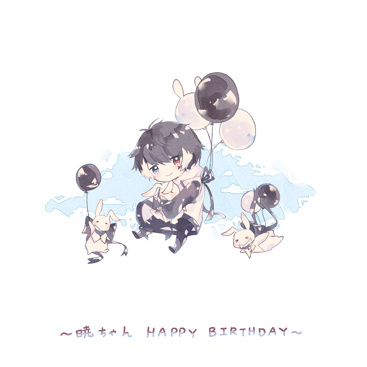 「*暁ちゃんへ*

お誕生日おめでとう?✨
暁ちゃんの代理ちゃんめちゃ可愛いなのだ」|なこ🌱のイラスト