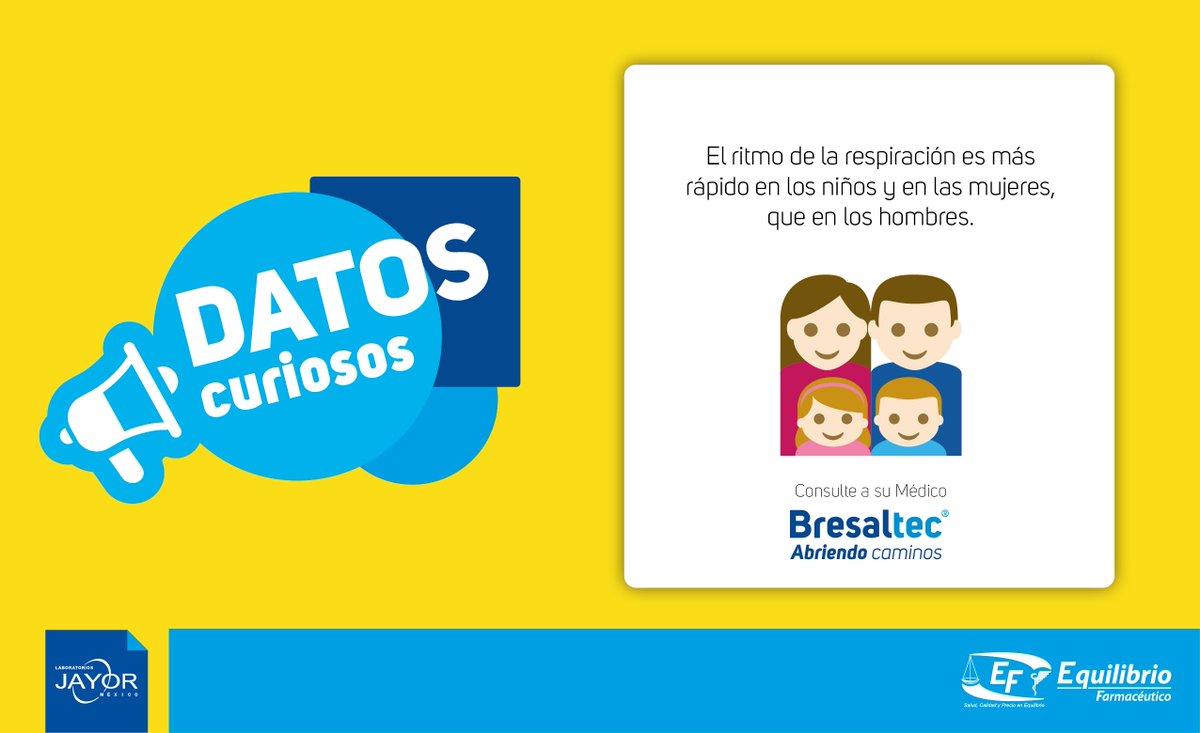 EQF_MX's tweet photo. ¿Sabías que... el ritmo de la respiración es más rápido en niños y mujeres? #DatoCurioso
#SoyEQF ❤️ 💙
#Jayor #abriendocaminos #equilibriofarmaceutico #Farmacia #farmacéuticos #farmacéuticas #médicos #Farmacy #Doctor #Médico #vitamina #salud #pharmacy #clínicas #seguidores https://t.co/QDl1ldwcg9