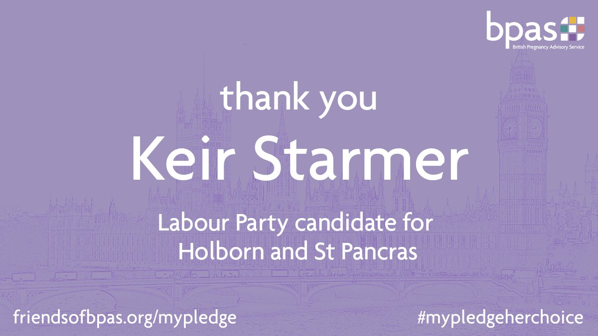 BPAS1968's tweet photo. Fantastic to have support from @Keir_Starmer who has already done so much to stand up for reproductive rights, including on #bufferzones. Thank you for supporting #MyPledgeHerChoice! 

https://t.co/p9Vri41naK #GE19 #GeneralElection19 https://t.co/yfejZ26OFP
