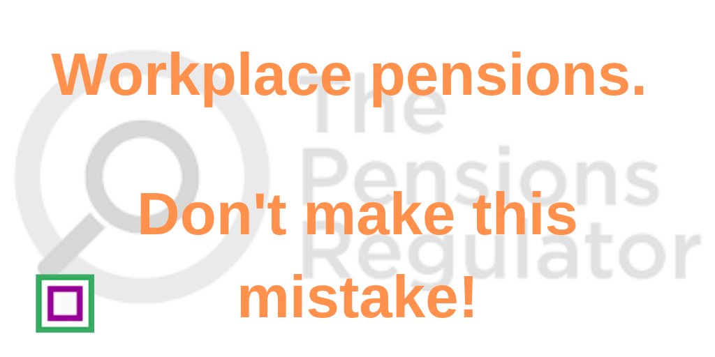 cleggpayroll's tweet image. If you're setting up your own workplace pension don't forget that you have to register it with the Pensions Regulator.
Failure to do so can quickly lead to fines that can mount into £'000's!   
stuartclegg.co.uk
#workplacepension #pensionsregulator #cleggpayroll
@lincscham