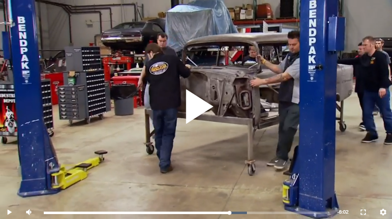 Unisteer's tweet photo. Check out this restoration of a Chevy Handyman Wagon including an upgrade to a Unisteer Rack &amp; Pinion. See Part 1 or the video at https://t.co/XvTTRCYeva  #unisteer #unisteerrackandpinion #55chevy #55chevyhandyman #55chevyhandymanwagon  #chevyhandyman #chevy https://t.co/wKo0pee1Du