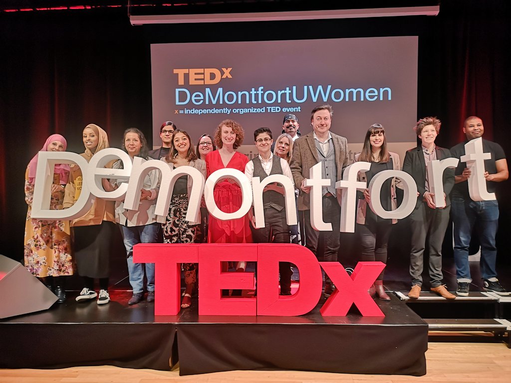 Thank you for coming to our TED talk ❤️

@DMUwEnterprise @dmuleicester @dmuleicester @ObservCuriously #tedx #tedspeaker #speaker #tedtalk #TEDxDeMontfortUWomen #tedxwomen #boldandbrilliant #speakerlife #changethenarrative @TEDTalks @TEDx @lmfnetwork