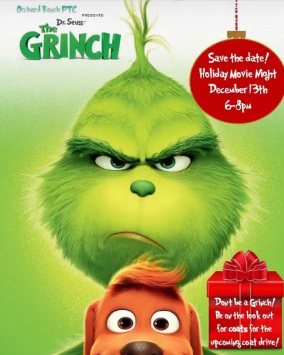 OrchardRanchPTC's tweet photo. DON’T FORGET!!! 
Movie night on the 13th. Still time to get in on the fun! https://t.co/rGZpopKcdH