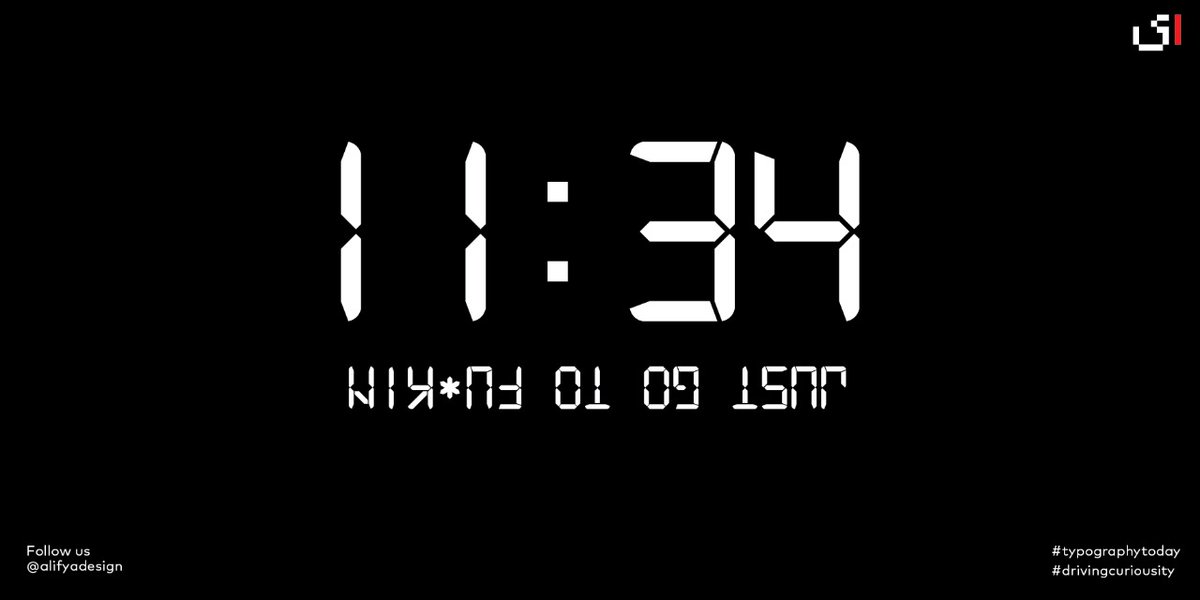 alifyadesign's tweet image. This is not just typography, there's a serious hidden message there. Flip your phone upside down to view it!
#Typograpgy #creativity #TuesdayThoughts