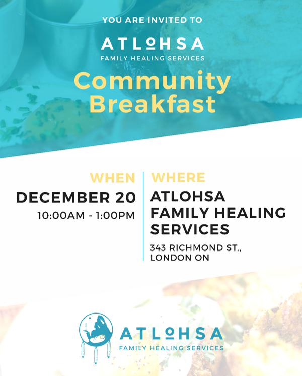 Join us Friday, Dec 20 for a wonderful and delicious Community Breakfast!

#community #ldnont #breakfast #atlohsa #gettogether #communitybreakfast