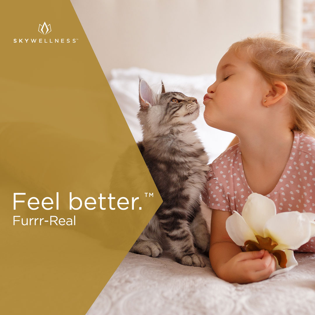 Our pets experience aches, pains and anxiety just as often as we all do. Make sure your pets are living their best lives with THC FREE, CBD – Live Better. skywellness.com/2019/11/25/hem…