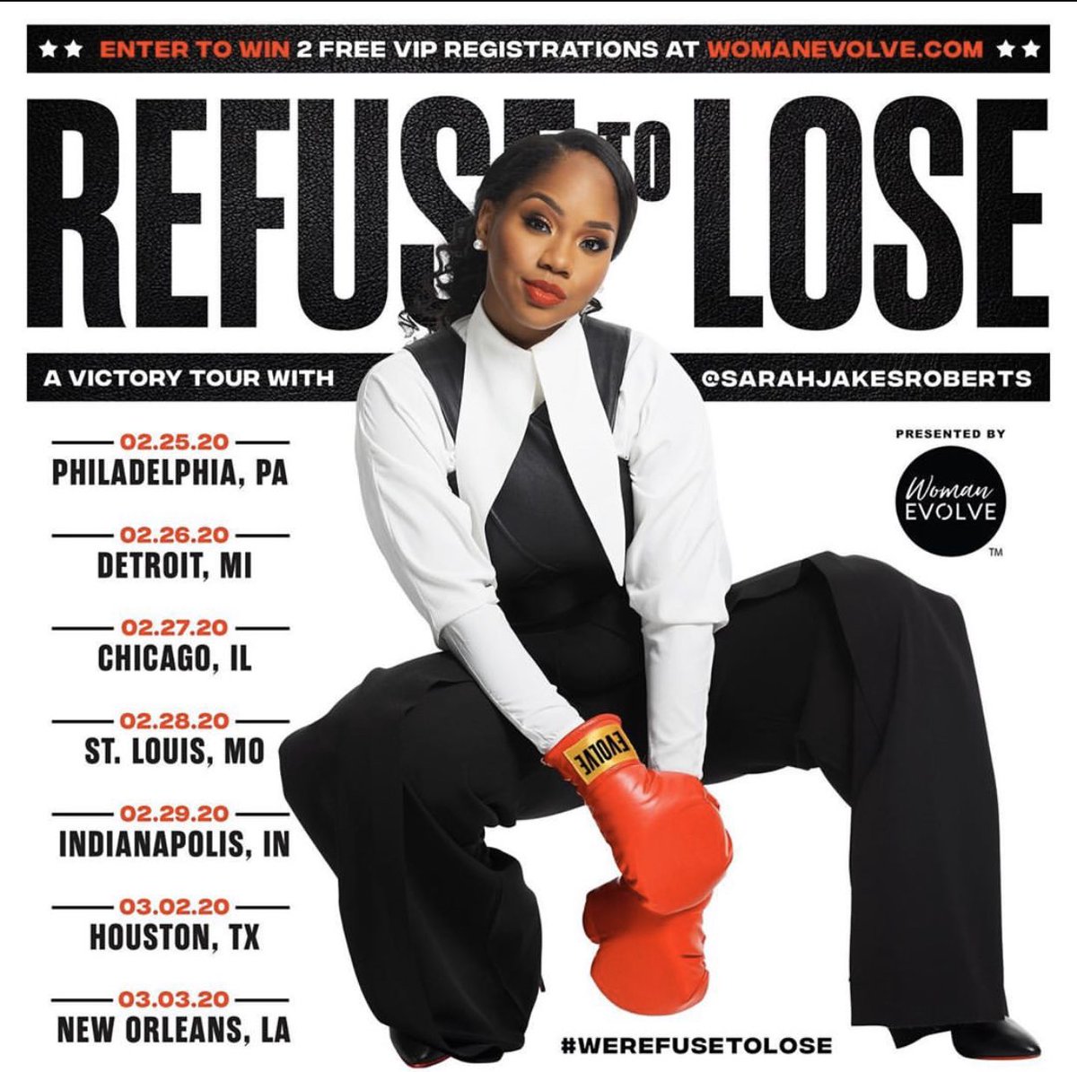 @womanevolve @SJakesRoberts My cousin on my mama side ☺️☺️ #MentorFromAfar I will be in the building #Chicago #ChiTown Your story hits home for me. I to was a mother at 15 now a #WorshipLeader son is a senior in college 💃🏾💃🏾💃🏾. I #ReFuseToLose https://t.co/keKBYzXFhy