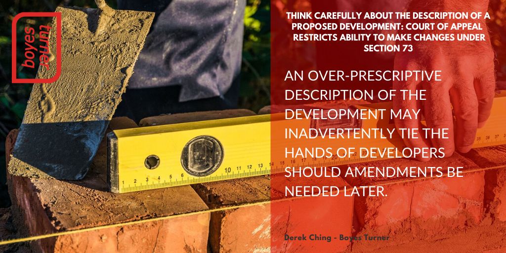 boyesturner's tweet image. Think carefully about the description of a proposed development: Court of Appeal restricts ability to make changes under section 73 - Derek Ching talks us through this... ow.ly/gSZH50xnFD3 #Section73 #DevelopmentHouseBuilding #PropertyLawyers #TownandCountyPlanningAct