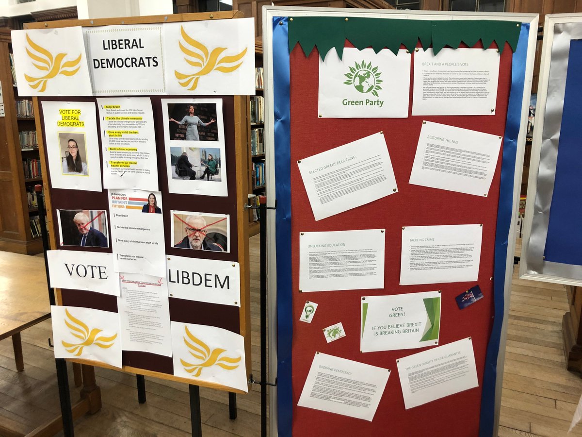 MSJ_HistPol's tweet photo. Our candidates have been working hard to rally support ahead of tomorrow's #mockelection Who will emerge victorious?! https://t.co/PsOF9zwn1b