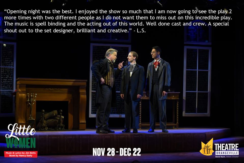 TheatreOville's tweet photo. Only YOUR stage until Dec 22nd. You do not want to miss this spectacular show!
#littlewomen #ticketssellingfast #dontbetheonlyonenottoseeit
Set Designer - Beckie Morris Lighting Designer - Jennifer Lennon Costume Designer - Alex Amini Photo - Sharyn Ayliffe https://t.co/tYSVax19Un