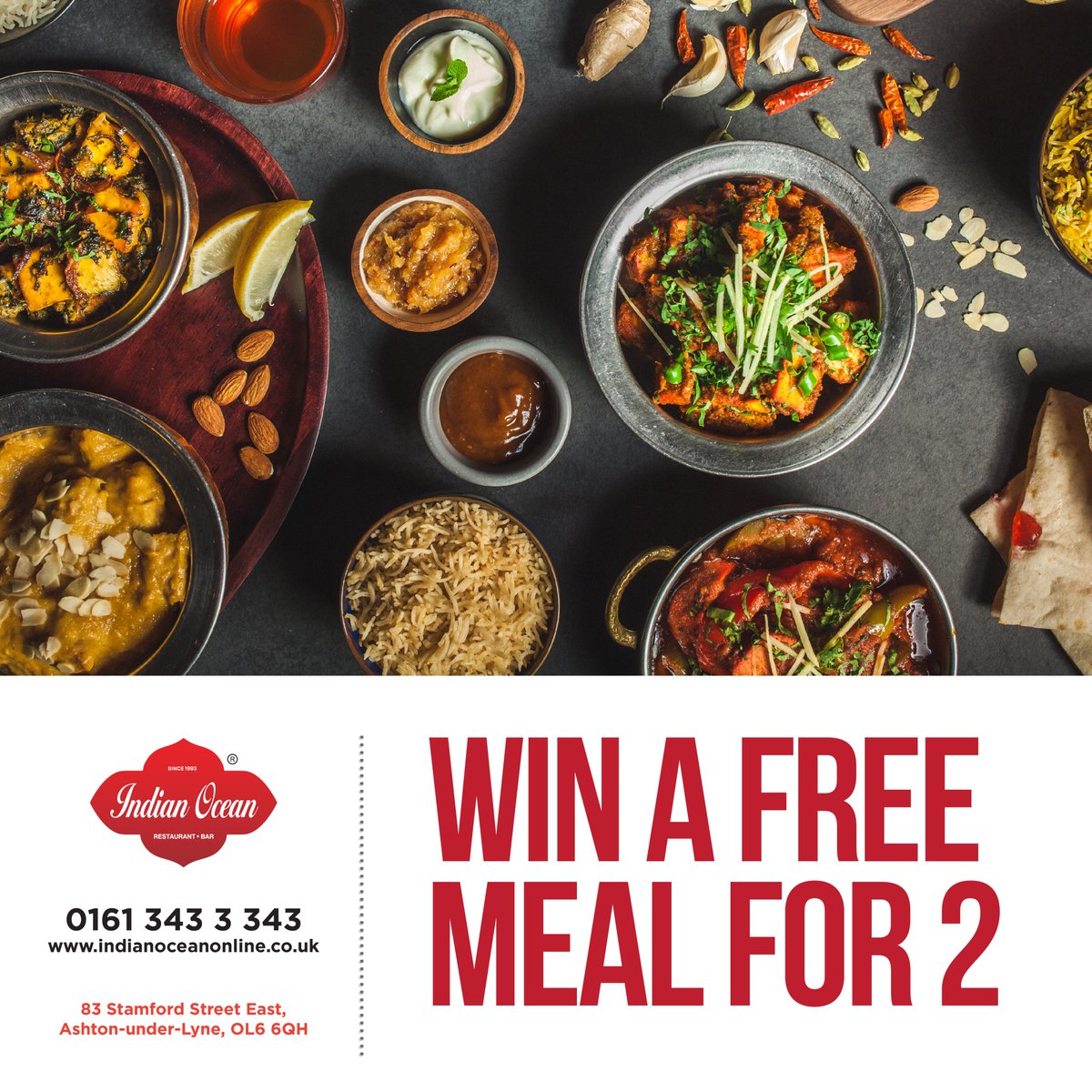 IndianOceanFood's tweet photo. We'll be announcing the winner of our competition soon! If you've not entered yet there's still time! Head over to our Facebook page to enter! https://t.co/KasvbXXdsx