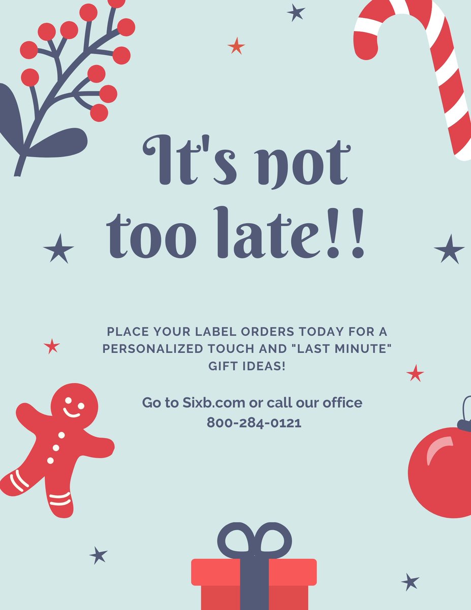 sixblabels's tweet photo. The holidays are HERE, and we have an idea!! 💡 For that someone you have no idea what to get them or for the one who has everything - Address labels 😀
.
.
.
#SixBLabels #SimplifyingLabeling #USAMade #AddressLabels #Sticky #Mail #Personal
#GoodIdea #Present #HolidayGift #Label https://t.co/m4b4mMOdNs