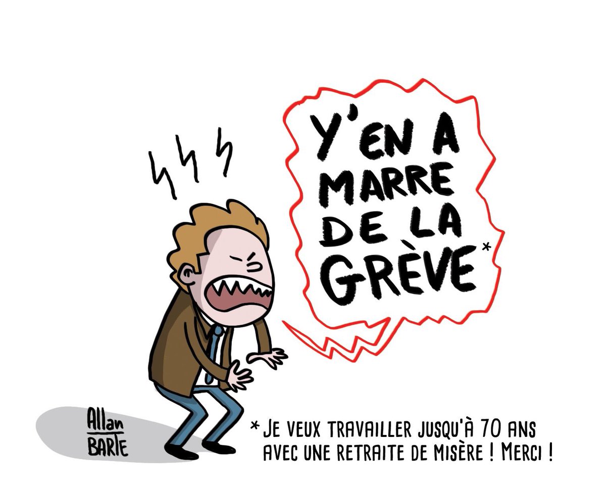 n_margot's tweet photo. « Ouin ouin la grève, ils bloquent tout partout »
C’est le principe d’une grève mon poussin.
50 ans plus tard : « Mais, attends... Je devrais pas être à la retraite moi?»
#greve #retraite #tropcons https://t.co/844b0hQ4G4