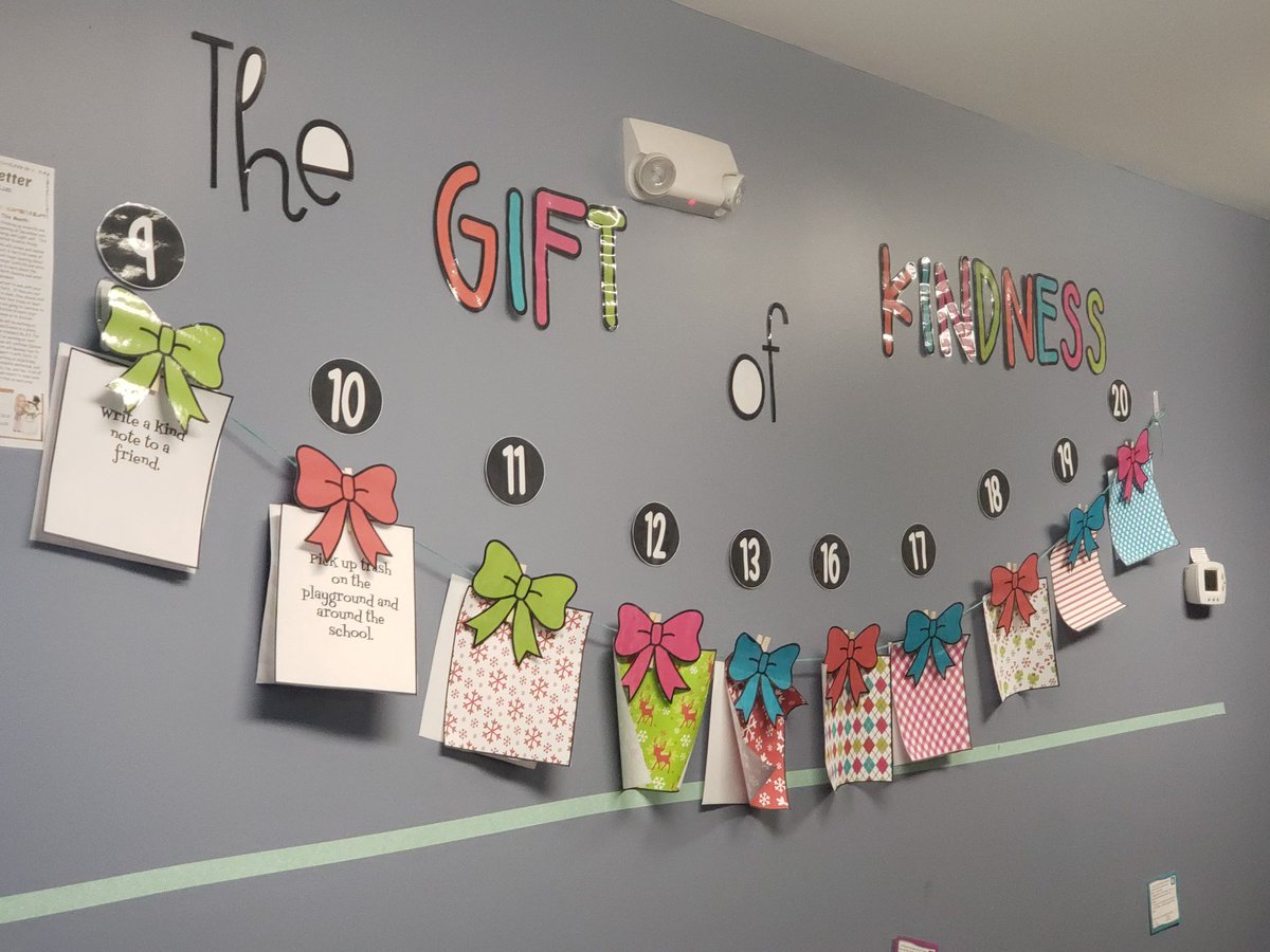 HATribe's tweet photo. We started a fun holiday activity!  We are doing the Gift of Kindness project from the Kindness Board created by @thecr8tiveclass . We used a recycled bag from @grovecollab too! Kind to our school &amp; our earth!
#welovetheenvironment
#weloveourschool
#4thgrade
#giftofkindness https://t.co/Bm0C8fAVWy