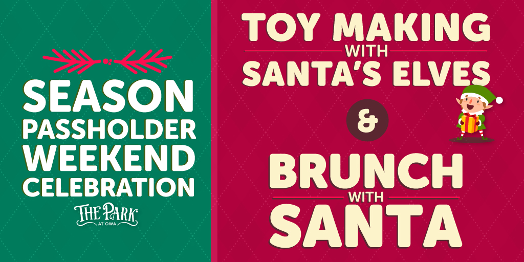 Passholders, get your tickets to the exclusive Santa Brunch, and we'll see you next weekend, Dec. 21 and 22! → bit.ly/2OtBwjj 🎅