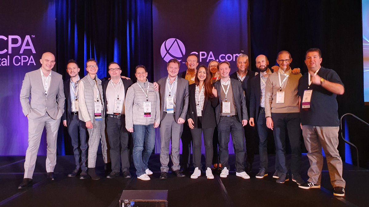 #Day2 - #DCPA19 
La délégation française en force au Digital CPA  <a href="/CPAcom/">CPA.com</a> <a href="/barrymelancon/">Barry Melancon</a> <a href="/CSOEC/">CNOEC 🚀</a>
<a href="/LLab50/">LeLab50</a> <a href="/LaProfComptable/">LaProfComptable</a> <a href="/ECA_YoungTeam/">ECA_YoungTeam</a> 
#ThisIsUs  #FrenchTeam <a href="/Dominiqueperier/">PERIER Dominique</a> <a href="/YannBench/">Yann Benchora</a>