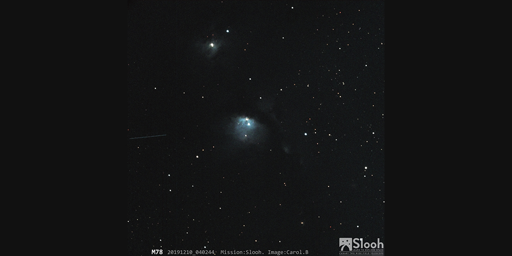 bothacarol's tweet photo. #onlineobserving I often preach about light pollution. To me M78 looks like a perfect example of down lighting in the heavens! #Slooh #astronomy #deepskyobserving https://t.co/xgUavttOfT
