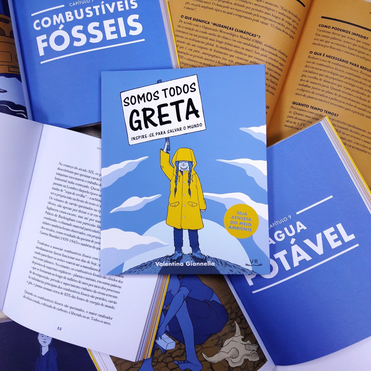 VREditoraBR's tweet photo. Aos 16 anos, @GretaThunberg incomoda líderes mundiais c/ seus poderosos discursos em defesa do meio ambiente. A coragem de Greta inspirou a jornalista Valentina Giannella a escrever "Somos todos Greta", um manual de ativismo ambiental para jovens

Saiba +: https://t.co/IW5ggpsBM6 https://t.co/0twDpuDQLn