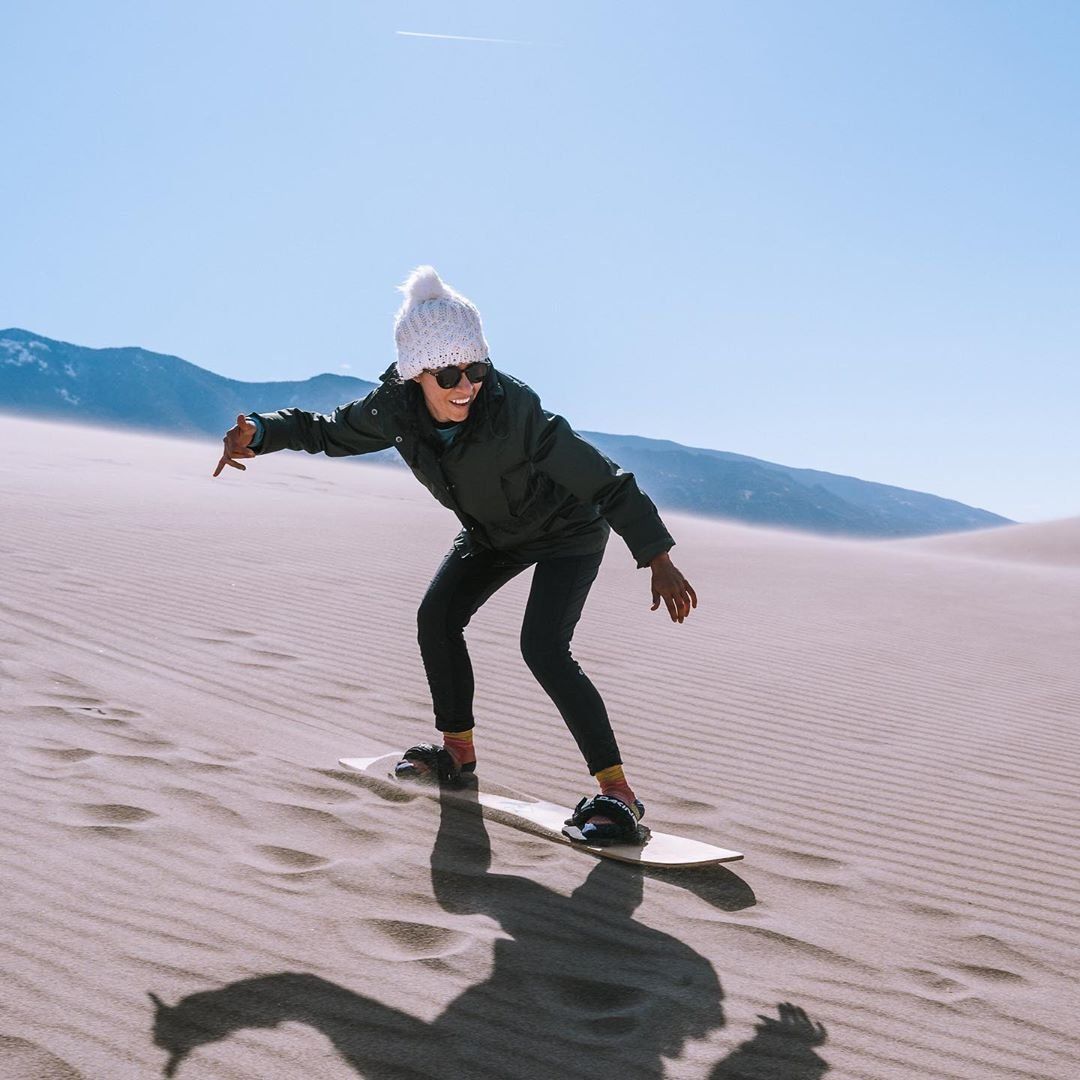 The Great Sand Dunes was named one of the World's Coolest Places of 2019 by <a href="/TIME/">TIME</a>🎉🎉🎉 How cool is that?  After all, its the only place in Colorado you can hit the slopes 365 days a year🏂 #VisitAlamosa 
📸: @outofthisvan
See TIME's full list: buff.ly/349DKZD