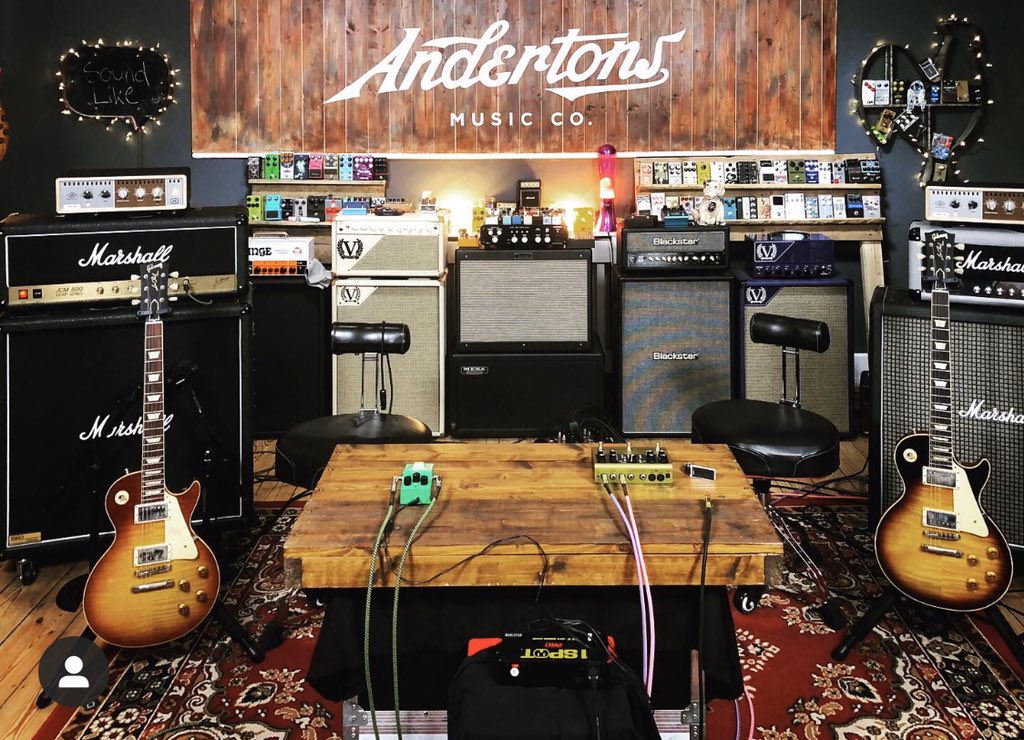 mattwhornby's tweet photo. Go big or go home. Nothing like a couple of LPโs and a couple of half stacks ๐ธ๐ #marshall #gibson #andertons #soundlike https://t.co/4Gn7mKr66X