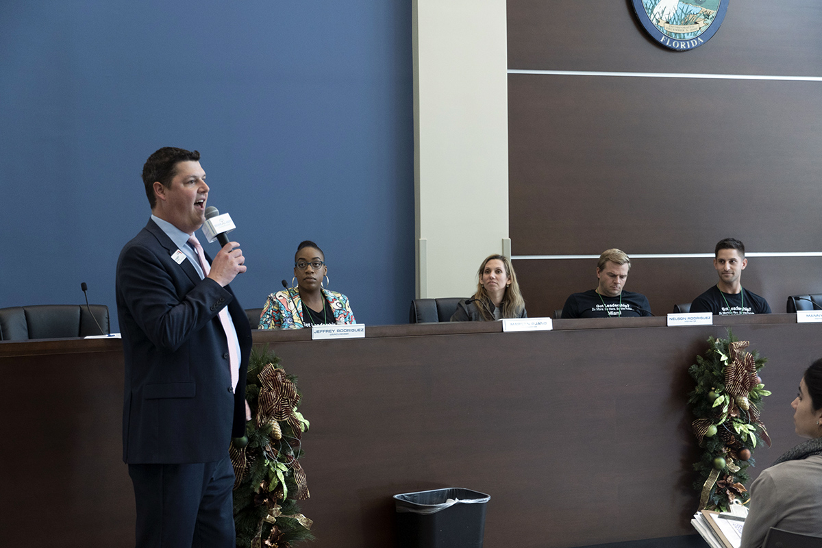 MiamiChamber's tweet photo. #LM41 met this past weekend for the Government Session at @MiamiLakesNews.

Participants heard from Dr. Nathaniel Glover, the first African American sheriff in Jacksonville, @MayorMannyCid, @CouncilwomanKC &amp; more.

#leadershipmiami https://t.co/tXTW5JRHXo