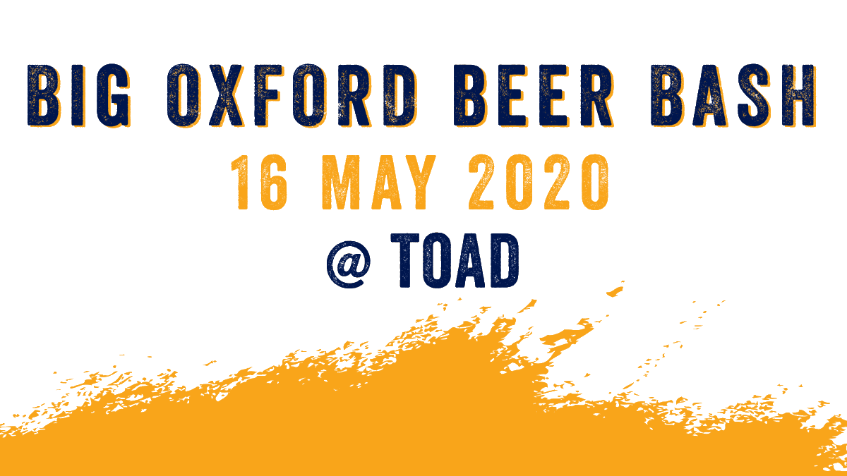 bigoxbeerbash's tweet photo. BIG Oxford BEER BASH - 16th May - Tickets now available online - see https://t.co/LULUx7bTDl https://t.co/abSNutUh31