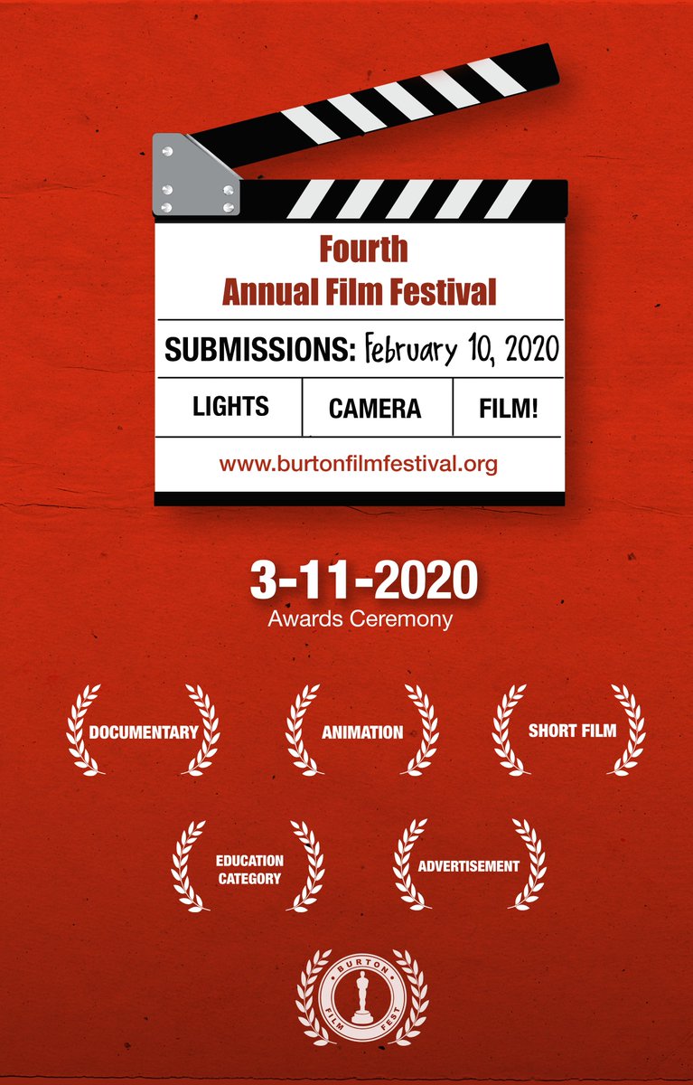 It's official! Burton's 4th Annual Film Festival is now open!  <a href="/FilmBurton/">Burton Film Festival</a> #bsdfilmfest #bsdkeepthefocus #EveryoneCanCreate <a href="/AppleEDU/">Apple Education</a>