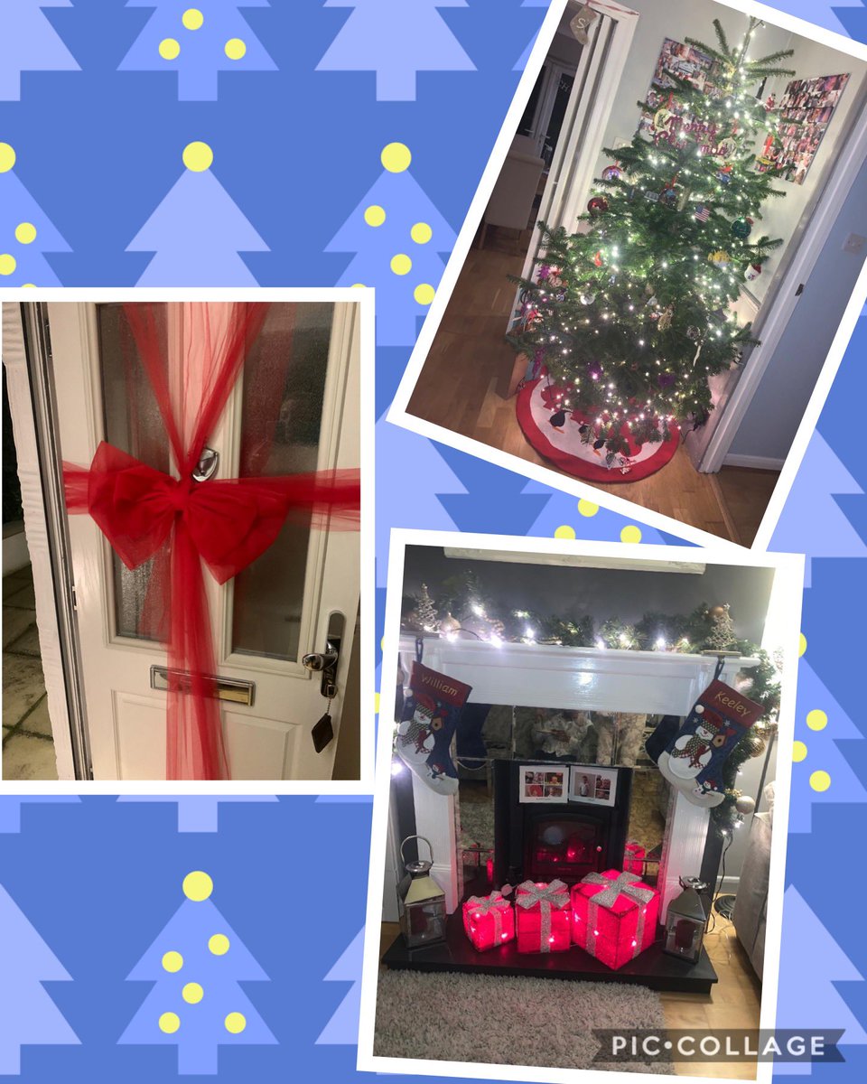 itsalawyerslife's tweet photo. The @itsalawyerslife #TreeOff 2019 continues.
This time itβs @keeley_mw competing..........with herself!!
What do you like best:
The red bow door?
The light up, light up tree?
Or the oh so cute, his and hers stockings? https://t.co/V9pEnAwaBO