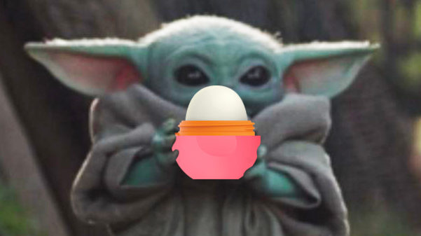 eos on X: Chapped your lips are. Lip balm you need. #babyoda #StarWars  #eosproducts  / X