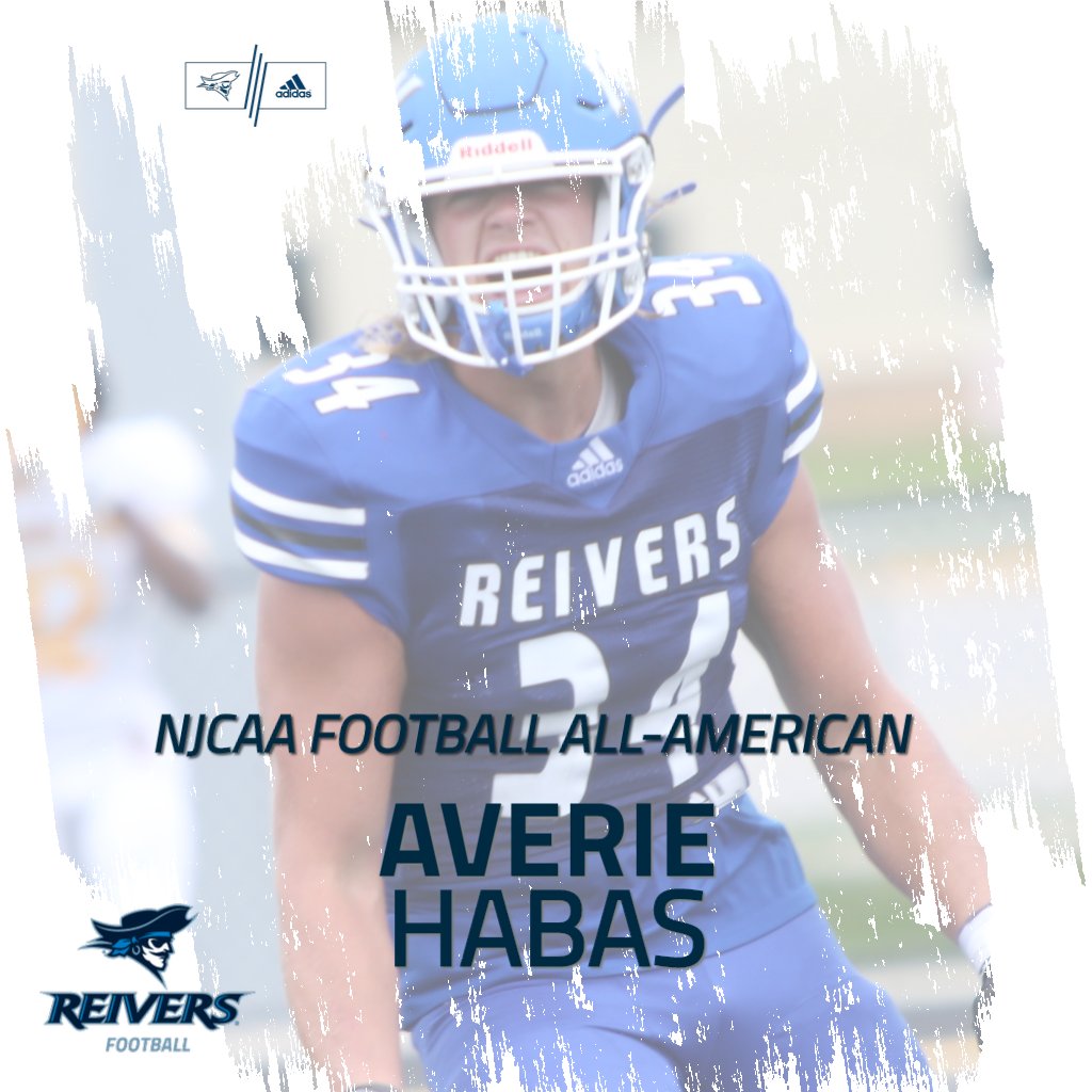 Iowa Western Reivers (@goreivers) on Twitter photo ALL-AMERICAN!
Averie Habas | R-FR Linebacker | Rice Lake, Wisconsin
A nose for the football led to the 2nd consecutive 100+ tackle season for <a href="/ReiverFootball/">IWCC Reiver Football</a>. Habas added 9 more tackles to the century mark during the GE Bowl, finishing with 109 total takedowns on the year. ALL-AMERICAN!
Averie Habas | R-FR Linebacker | Rice Lake, Wisconsin
A nose for the football led to the 2nd consecutive 100+ tackle season for <a href="/ReiverFootball/">IWCC Reiver Football</a>. Habas added 9 more tackles to the century mark during the GE Bowl, finishing with 109 total takedowns on the year.