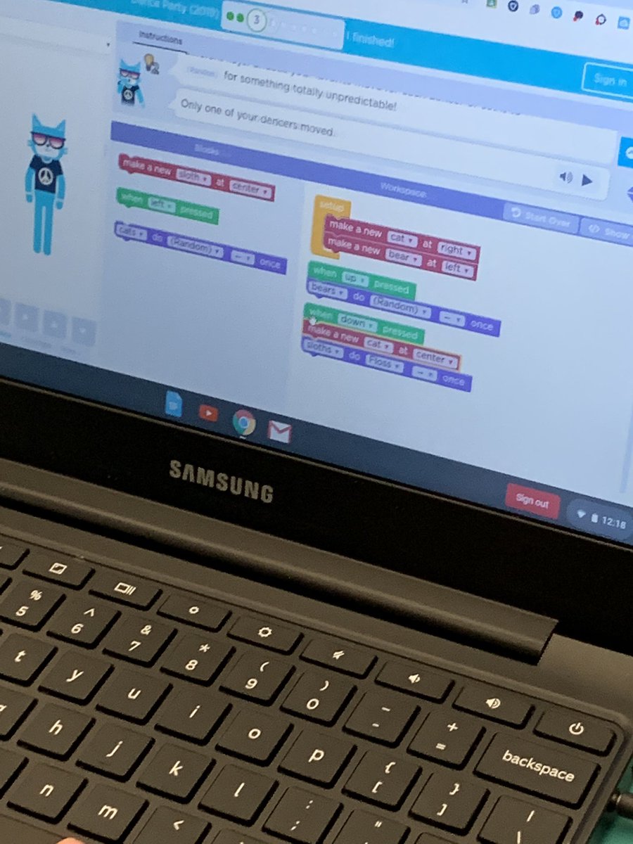 plsweeney1's tweet photo. My 3rd grade #WFEReaders loved How to Code a Sandcastle by @joshfunkbooks and @codeorg Hour of Code Dance Party. Had several girls then get out #girlswhocode series by @reshmasaujani https://t.co/7NcuUjiANb