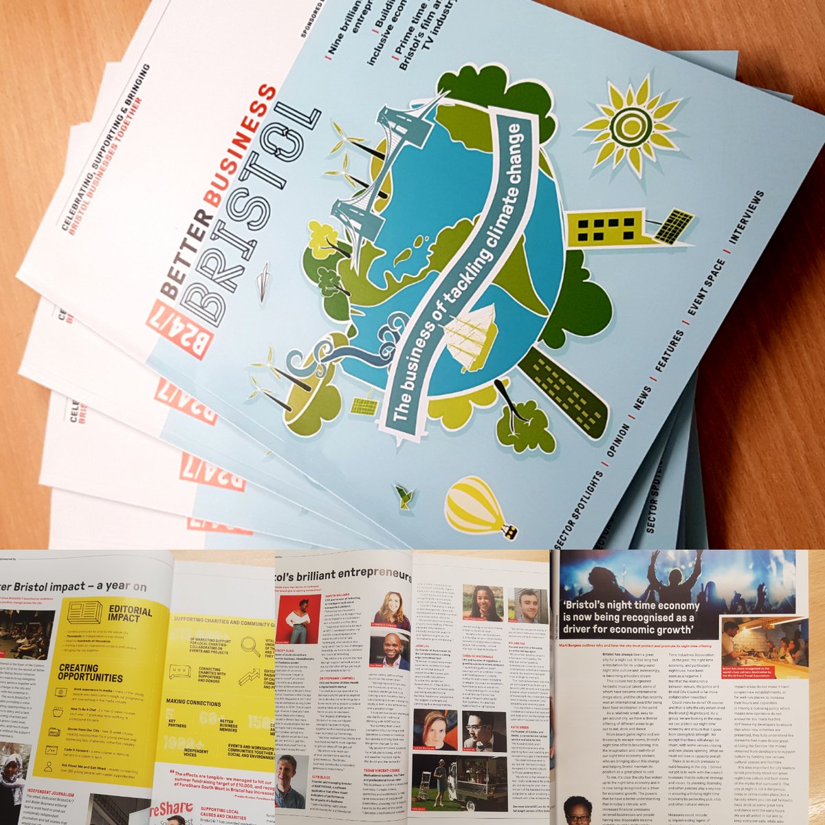 The @bristol247 Better Business Bristol annual magazine is now working its way across the city. Thank you to everyone who supported and contributed to it, including @martiburgess, @bw_businesswest, @BabBristol, @Naseem_talukdar, @boxebristol and many others.