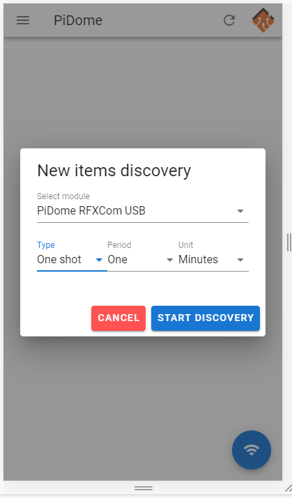 Pi_Dome's tweet photo. Discovery now changed to the possibility to create a device definition directly from the discovery of a new device. Just tap "Or create a new device" in the device selection. You will be provided with the options of that specific discovered device ( https://t.co/FlRUahDqTI ) https://t.co/LUItmVQrz1