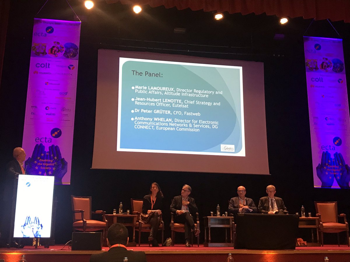 CarlotaReyners's tweet photo. There will be continuous policy support for the 2020 and 2025 connectivity targets says Anthony Whelan from private cabinet of President @vonderleyen at #ectaConf19 #ConnectivityEU #vdLcommission https://t.co/MiwH9oADtg
