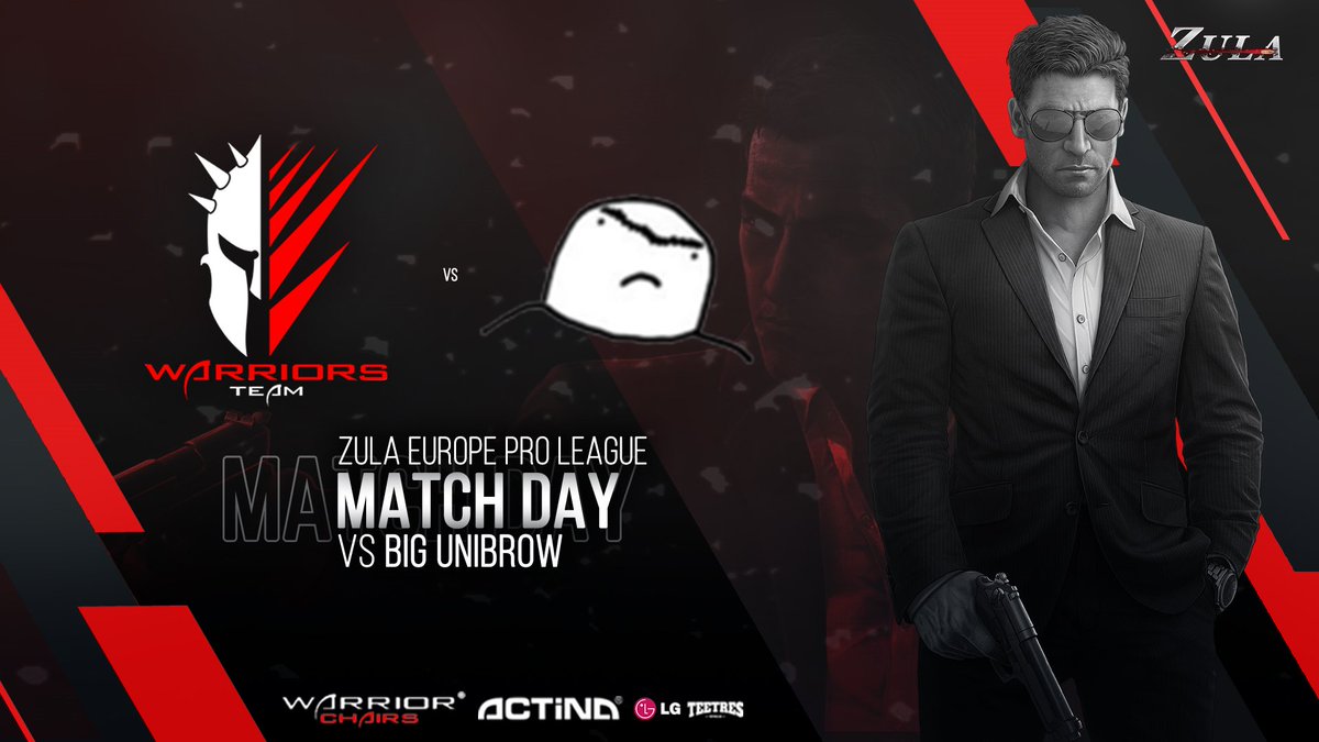 It's a matchday!

In just a few minutes we are going to face Big Unibrow in #ZEPL2019.

It's going to be an exciting match for sure, but we are certain, that our boys will win this match.

#GloriaWarriors

📺 twitch.tv/idcgames