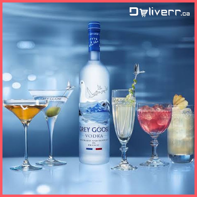 deliverrca's tweet photo. "Grey Goose is a brand of vodka produced in France.  It comes in a distinctive smoked glass bottle featuring French geese in flight. Order it online for delivery in as little as 45 mins. Visit: https://t.co/1xEmAEr39z or download our app at https://t.co/K95UoZhQqj.

#Deliverr https://t.co/OzNyLa2uCA