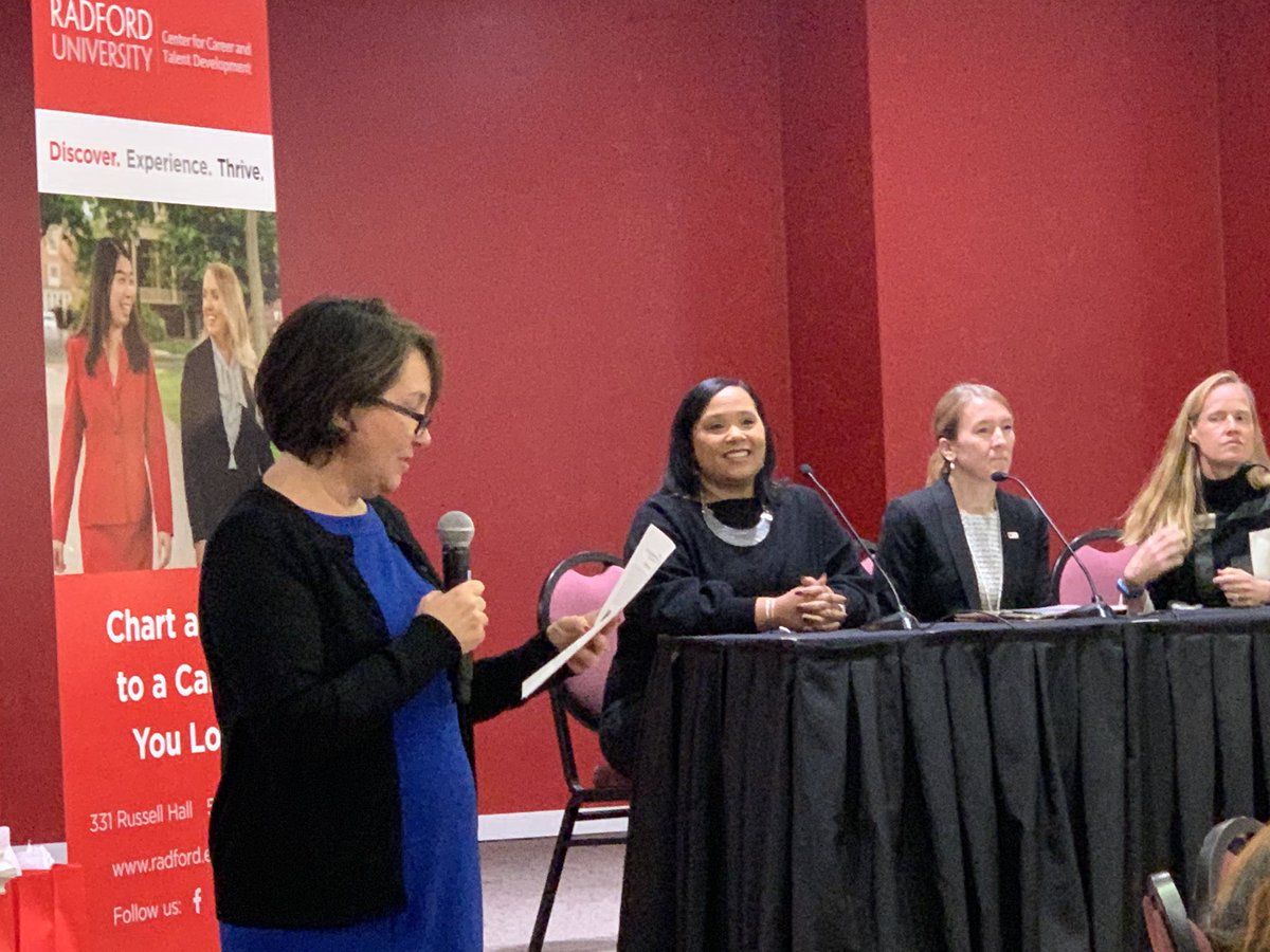 angelajoyner69's tweet photo. Many thanks you the award winning panel of teachers who have committed their talent and time for our future educators and administrators! Great partnership with the College of Education and Human Development! ⁦@radfordcareer⁩ https://t.co/ITYUAIBWKs