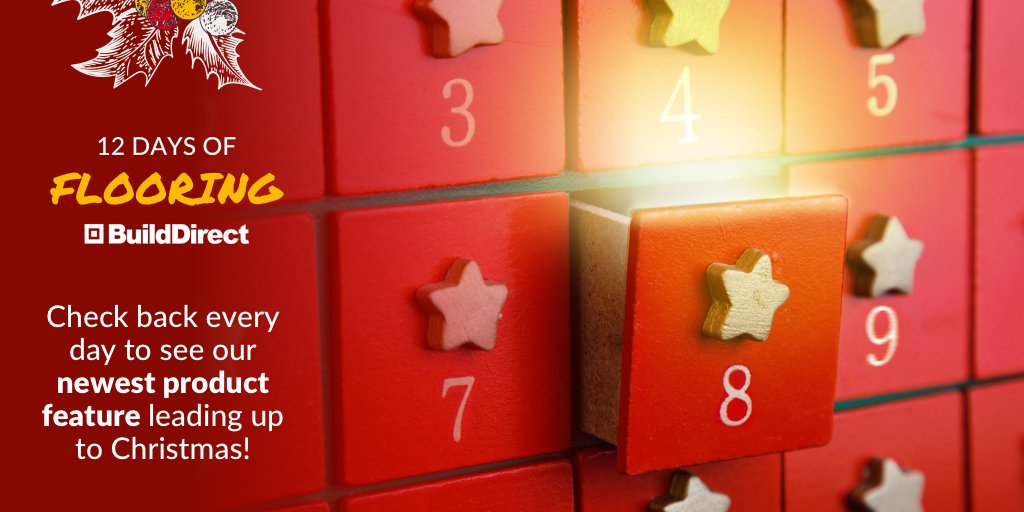 builddirect's tweet image. We have everything you want for your flooring needs. We will be highlighting 12 of our favourite products during our #BD12DaysofFlooring leading up to Christmas! 🎄