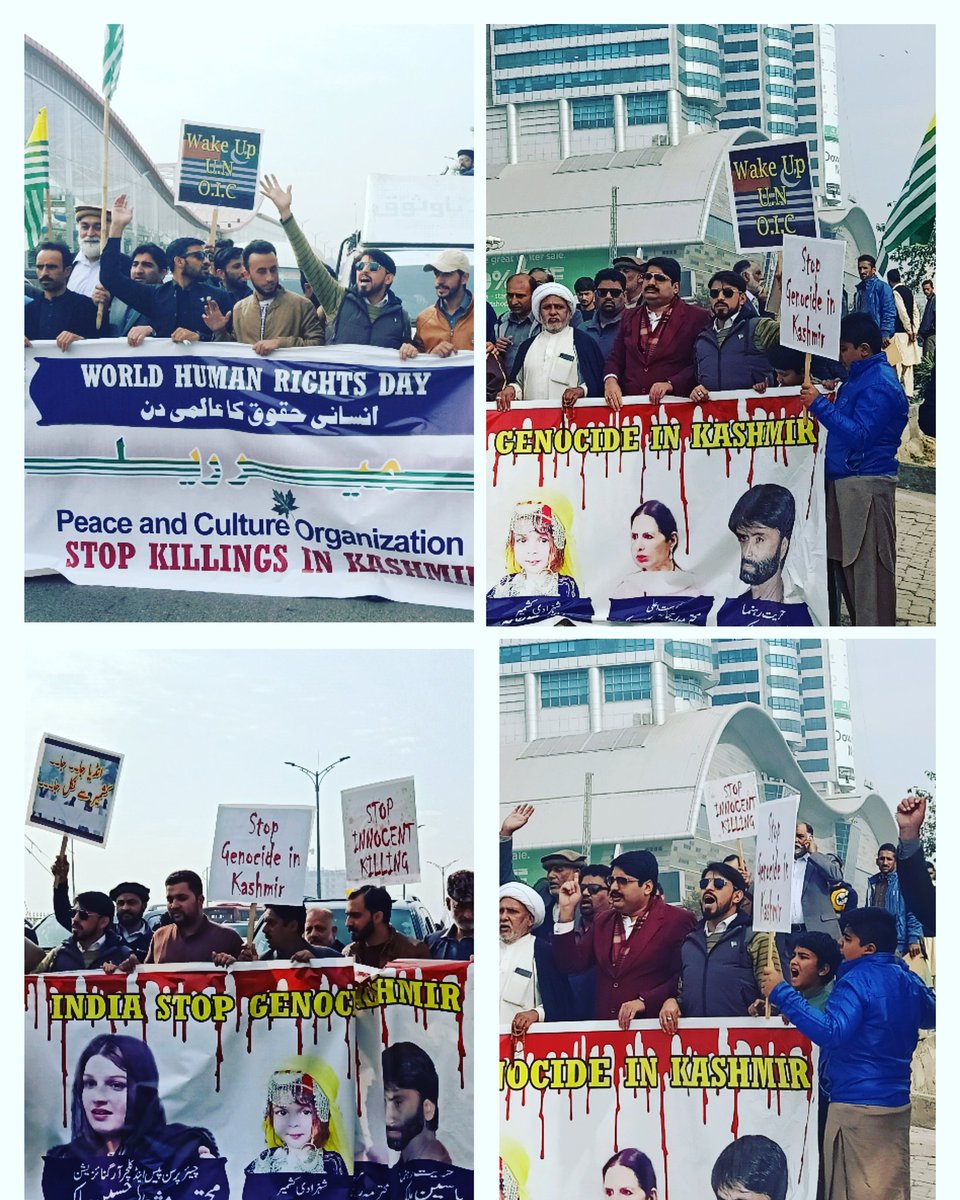 jalalsherazi's tweet photo. Today, On world human rights day, a rally from Centaurus to Foreign office was held against Illegal arrests in Jammu and Kashmir for more than four months, Capital Coordinator Mr Architect Jalal Sherazi represents PYA. #HumanRightsDay
#PYA4Pakistan https://t.co/MlFgOuUMrp