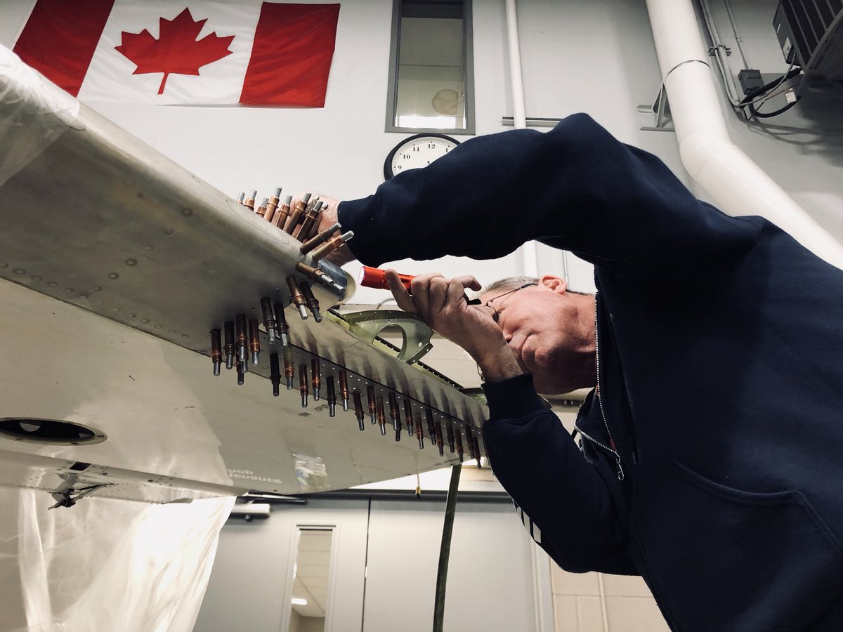 LevaeroAviation's tweet photo. Last week, our AMEs were working on a wing leading edge repair. 

Can you guess what caused the damage?

#FlyLevaero #AME #WingRepair #Aviation #AircraftMaintenance #AvGeek #BusinessAviation https://t.co/0wY6PvwAz6
