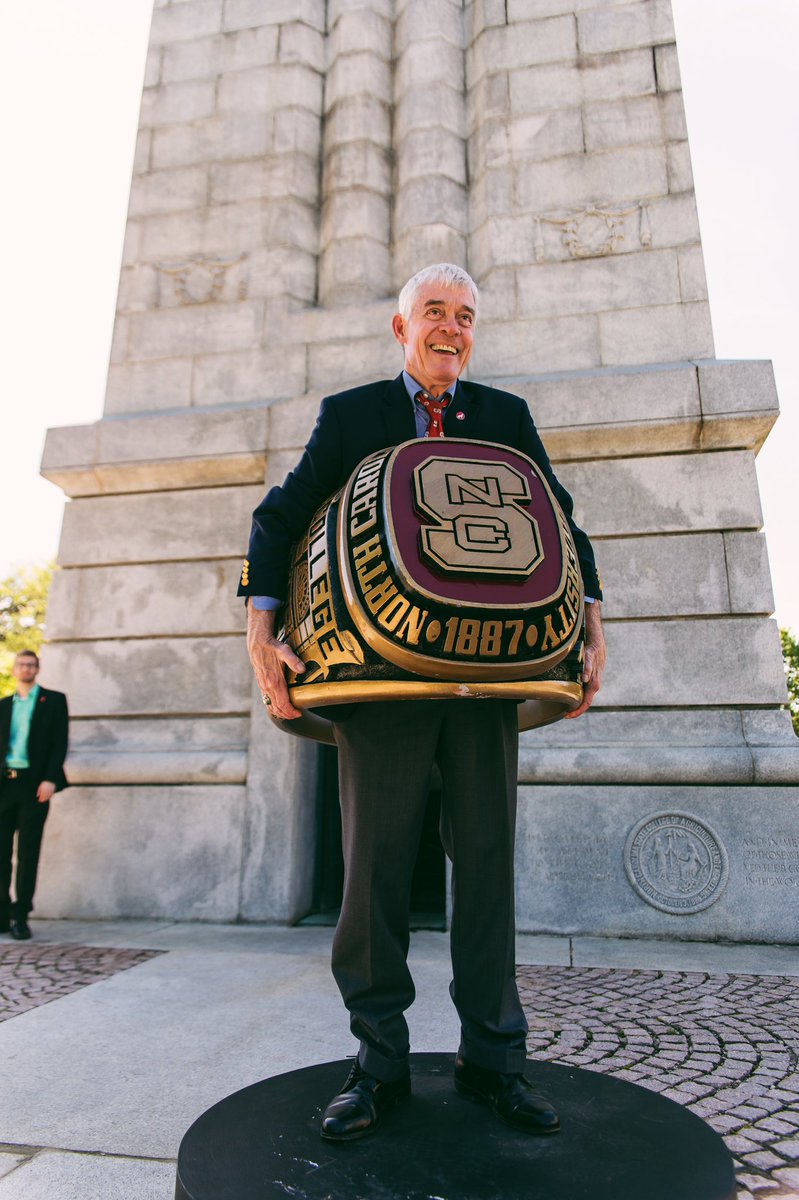 NCStateSAA's tweet photo. Our mood for today! The Fellowship of the Ring will take place at the Belltower from 3-5. We canโt wait for the Fall 2019 rings to be officially connected to other Wolfpack alumni. See you there! ๐บโค๏ธ๐ #NCStateSAA https://t.co/S2WFPmvPK6