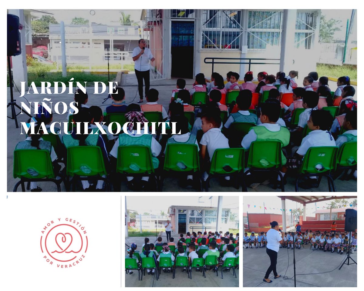 EntrelazadosAC's tweet photo. El 5 de diciembre estuvimos en el jardín de niños Macuilxochitl impartiendo la plática “Educando con valores” haciendo nuestra pequeña contribución para formar futuros jóvenes y adultos de buenas costumbres y acciones.

#EntrelazandoAVeracruz
#PrevenciónDelDelito https://t.co/YPzHw2HcuR